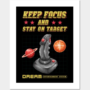 joystick gamepad pixel Posters and Art